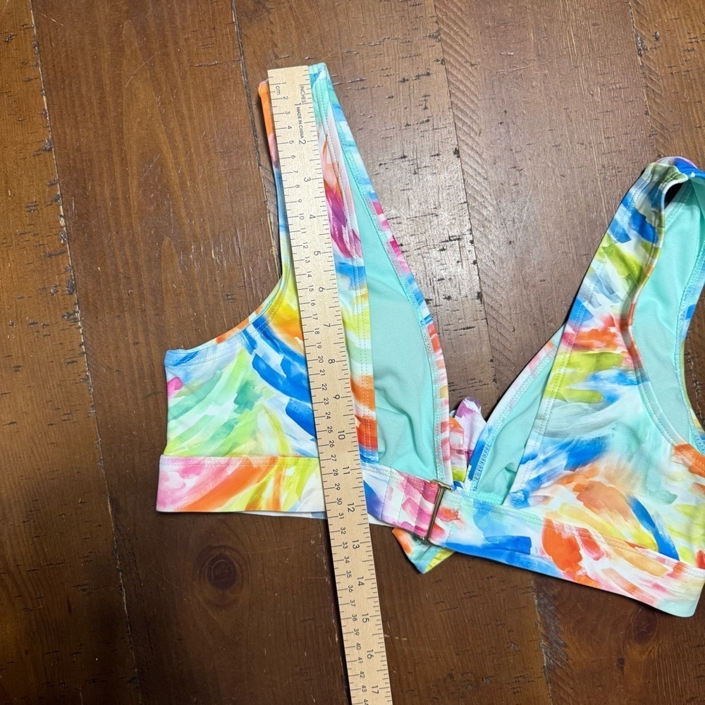 Colorful Abstract Bikini Top - Picture 8 of 8
